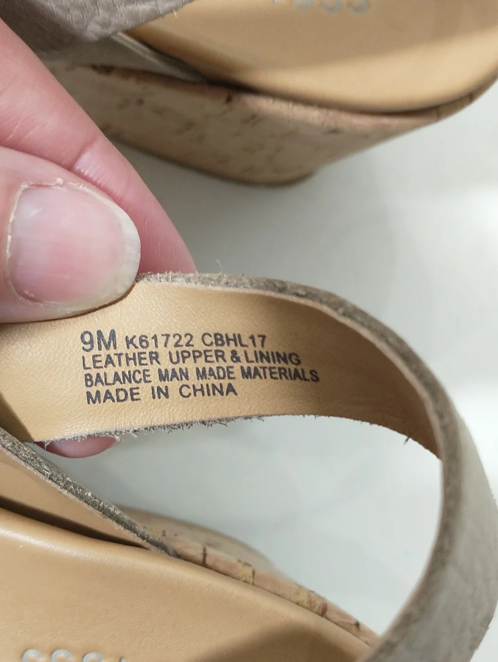 Kork-Ease Cork Espadrille Austin Braid, Stone Color, Size 9, Cottage Core, Boho